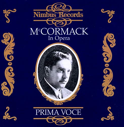 CD cover for "McCormack in Opera" featuring a portrait of John McCormack.
