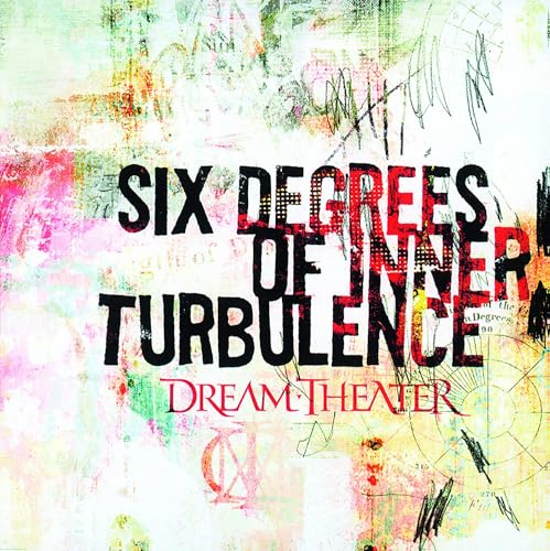 Dream Theater album cover, "Six Degrees of Inner Turbulence," abstract art.