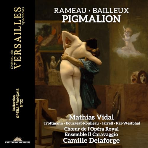 CD cover for Rameau & Bailleux’s “Pigmalion” opera, featuring a painting.