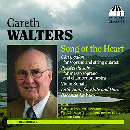 CD cover featuring portrait of Gareth Walters and song details.
