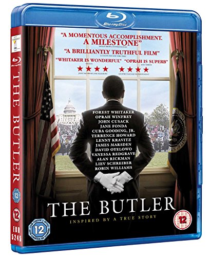 Blu-ray case for "The Butler" featuring Forest Whitaker looking out a window.