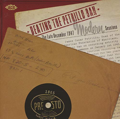 CD cover with vintage record label, papers, and handwritten notes.