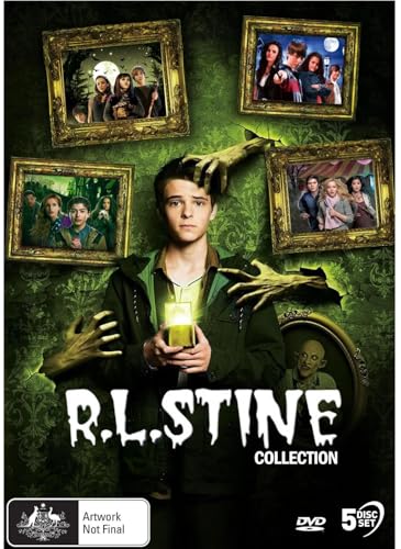 DVD cover for "R.L. Stine Collection" featuring a boy and spooky imagery.