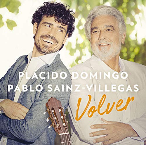CD cover featuring Plácido Domingo and Pablo Sainz-Villegas with a guitar.