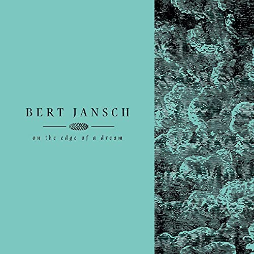 Bert Jansch album cover: teal and dark textured cloud design.