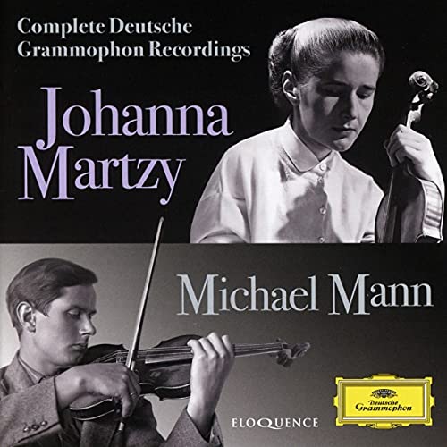CD cover featuring portraits of violinists Johanna Martzy and Michael Mann.