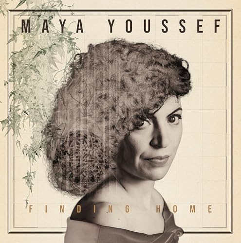Maya Youssef album cover: portrait of a woman with curly hair.