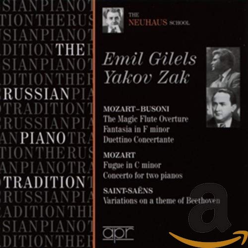 CD cover for "Gilelszak - The Russian Piano Tradition" featuring portraits.