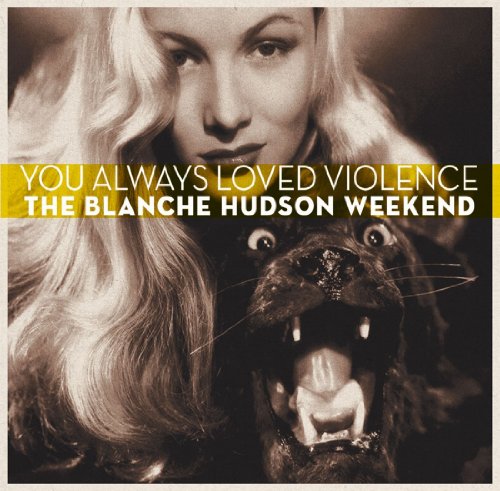CD cover featuring a blonde woman and a snarling black panther.