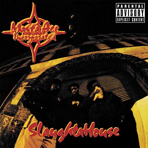 Masta Ace Inc. “Slaughtahouse” vinyl album cover with three figures in a doorway.