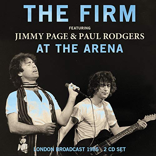 CD cover for "The Firm - At The Arena" featuring Jimmy Page and Paul Rodgers.