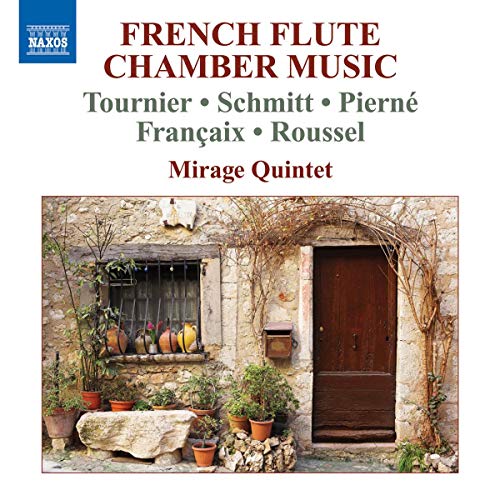 CD cover with a stone building and text: “French Flute Chamber Music.”