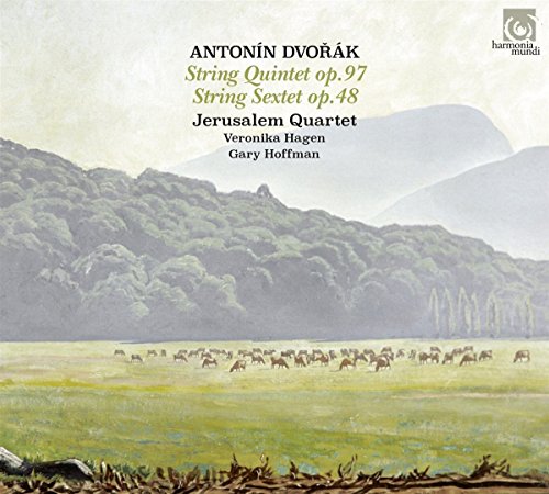 CD cover: pastoral landscape painting with text naming Dvorák compositions.