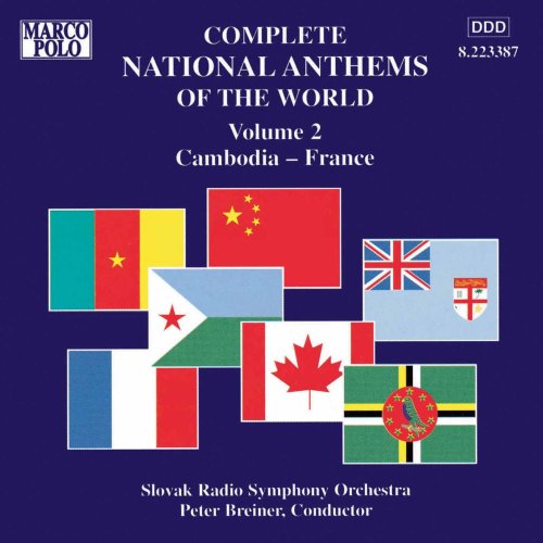 CD cover for "National Anthems of the World, Vol. 2" featuring flags.