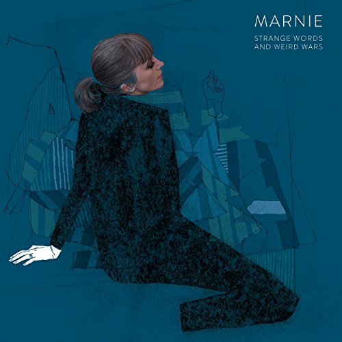 Album cover for Marnie’s “Strange Words And Weird Wars” featuring a seated woman.