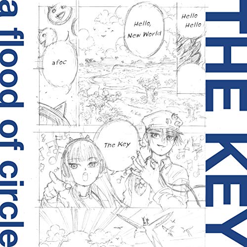 CD cover for “Flood Of Circle - Key” with manga-style art.