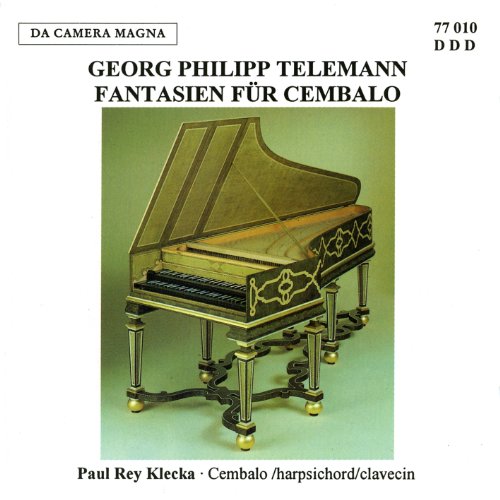 CD cover featuring a detailed illustration of an ornate harpsichord.