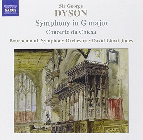 CD cover for Dyson’s Symphony in G major with church interior image.