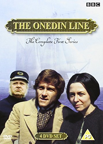 DVD cover for "The Onedin Line" featuring three actors and a sailing ship.