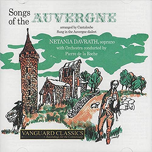 CD cover: illustrated Auvergne landscape with tower, people, and text.