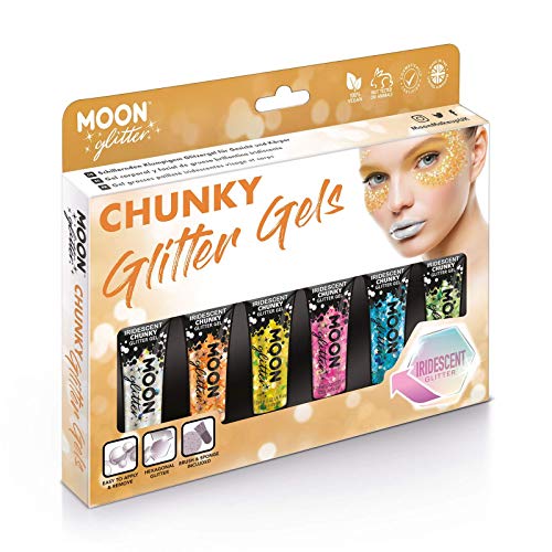 Moon Glitter Iridescent Chunky Glitter Gel, Asso