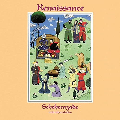 Renaissance album cover: illustrated scene with figures and a camel.