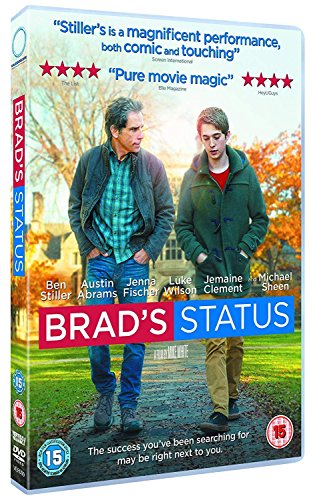 DVD cover for "Brad's Status" featuring Ben Stiller and a young man walking.