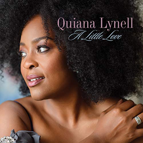 CD cover featuring portrait of Quiana Lynell with curly hair.