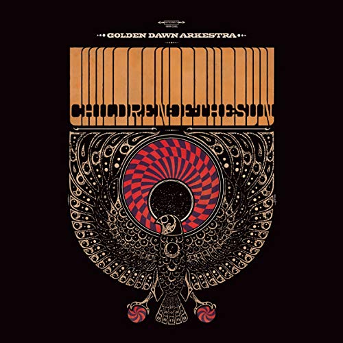 CD cover: Golden Dawn Arkestraās āChildren of the Sunā with ornate bird design.