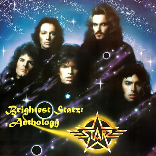 Starz band portrait with album title “Brightest Starz: Anthology” overlay.