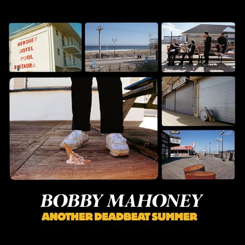 CD cover for Bobby Mahoney’s “Another Deadbeat Summer” with collage imagery.