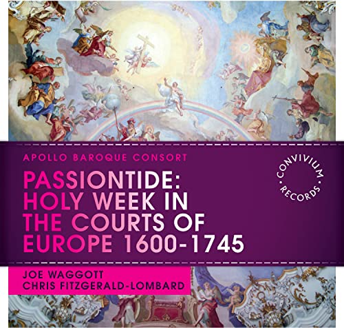CD cover depicting a Baroque painting of angels and a crucifix.