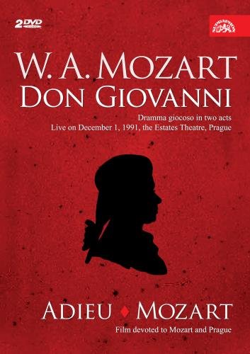 DVD cover for Mozart’s opera *Don Giovanni* with a silhouette portrait.