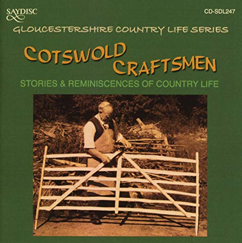 CD cover featuring a craftsman working on a wooden gate in a field.