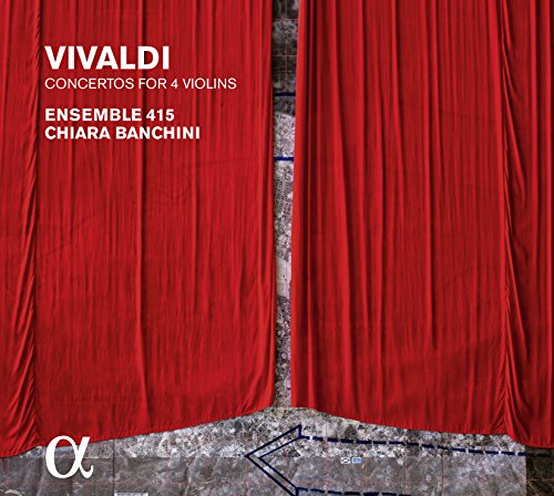 CD cover: red curtains, text "Vivaldi," "Chiara Banchini," and label logo.