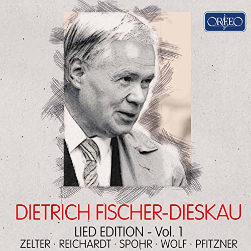 CD cover featuring a sketched portrait of Dietrich Fischer-Dieskau.