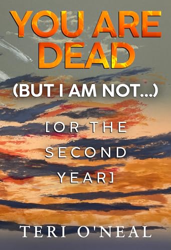 Book cover with orange text on a cloudy, abstract orange and grey background.