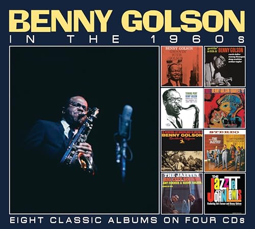 CD cover for Benny Golson’s “In The 1960s” featuring jazz musicians.