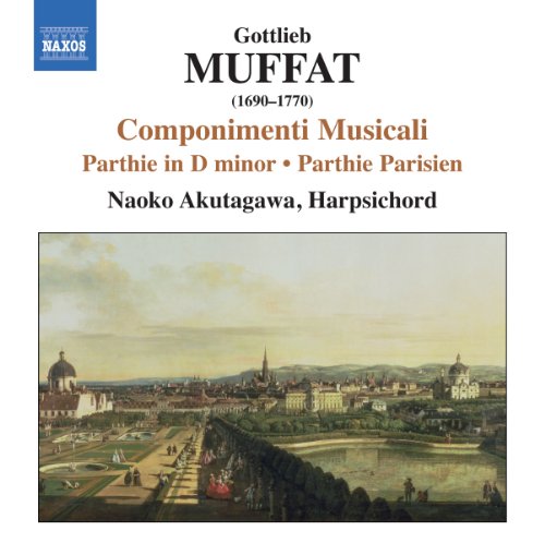 CD cover for Muffat’s harpsichord suites performed by Naoko Akutagawa.