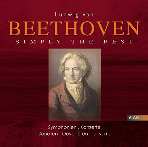 Beethoven CD cover featuring a portrait of the composer in gold lettering.