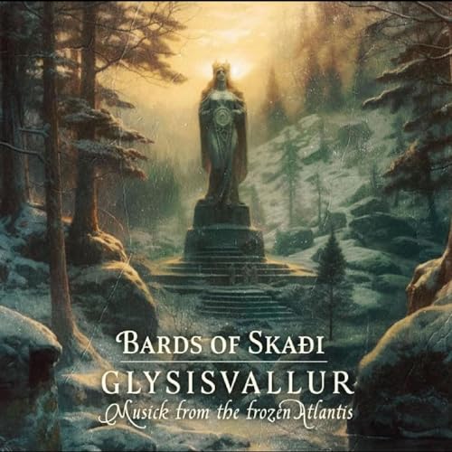 CD cover: statue in snowy landscape with forest and text overlay.
