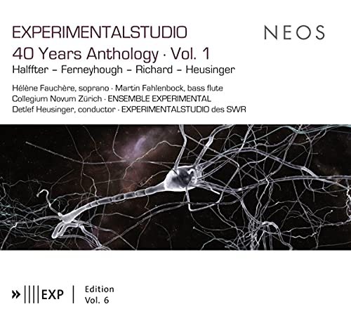 CD cover for Collegium Novum Zürich’s “Experimentalstudio 40 Years” anthology, with abstract art.