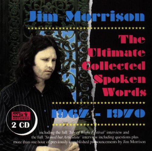 CD cover featuring portrait of Jim Morrison with ornate ironwork background.