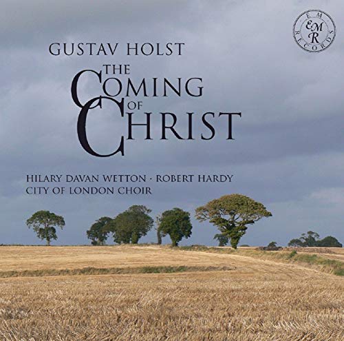CD cover for Holst’s “The Coming of Christ” with landscape image.
