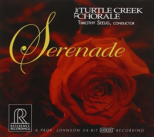 CD cover for "Serenade" by Turtle Creek Chorale, featuring a red rose.