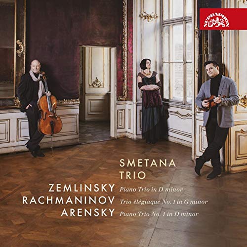 CD cover featuring three musicians with cello, violin, and piano.