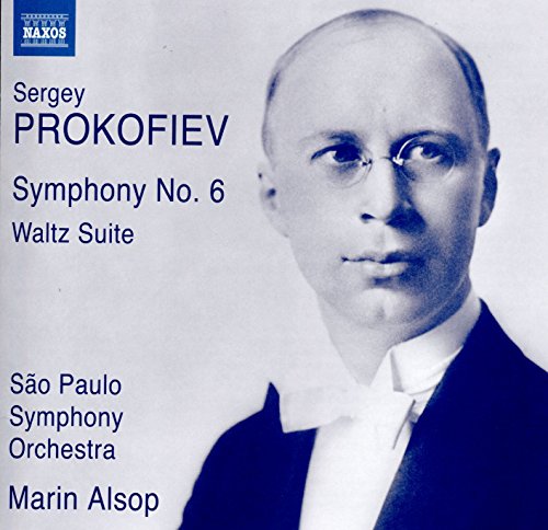 CD cover featuring a portrait of composer Sergey Prokofiev and text details.