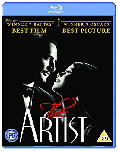 “The Artist” Blu-ray cover featuring a black and white portrait of a couple.