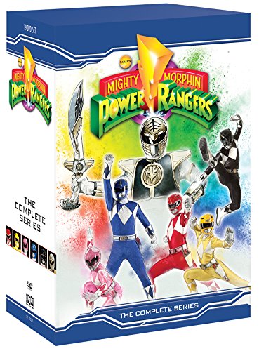 Mighty Morphin Power Rangers DVD cover featuring the team and logo.