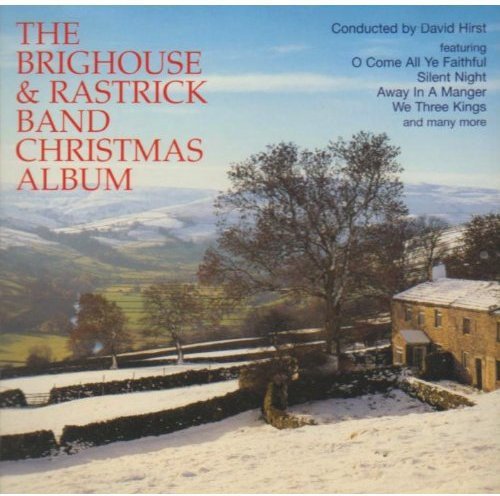 CD cover for “Brighouse & Rastrick Band Xmas” with winter landscape.